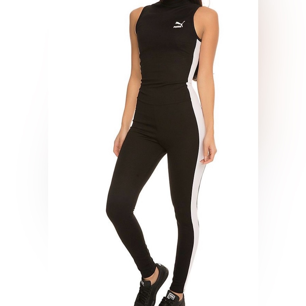 PUMA | Blood Red and Black Jumpsuit | Sporty | One-Piece